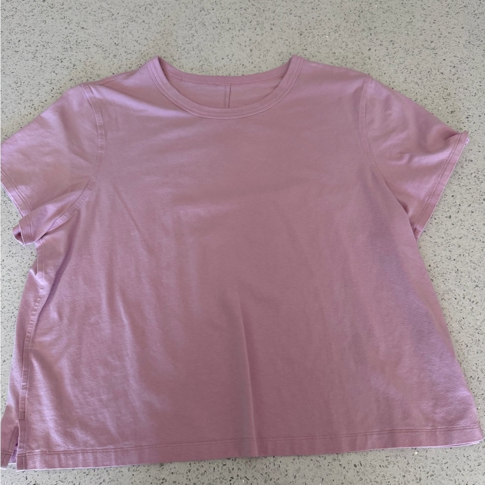 lululemon athletica Light Pink Short Sleeve Tee
